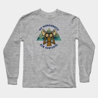 Mount Monadnock with Moose Long Sleeve T-Shirt